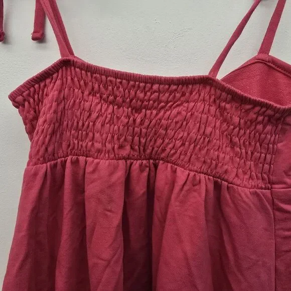 No Boundaries Women's Dress With Tieing Straps Size M 7-9 Jrs. Pink Punch (A3) - Picture 7 of 8